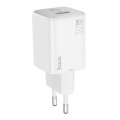 hoco N41 Almighty PD20W Type-C + QC3.0 USB Charger, EU Plug(White)