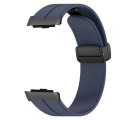 For Huawei Watch D Solid Color Folding Magnetic Buckle Silicone Watch Band(Midnight Blue)