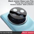 For vivo X100 5G IMAK Rear Camera Lens Glass Film Black Version