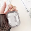 For AirPods Pro 1 Magnetic Clear Armor TPU TWS Earphone Case(Black)