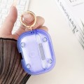 For AirPods Pro 1 Magnetic Clear Armor TPU TWS Earphone Case(Blue)