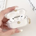 For AirPods Pro 1 Magnetic Clear Armor TPU TWS Earphone Case(Tansparent)