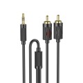hoco UPA28 AUX 3.5mm to RCA Audio Adapter Cable(Black)