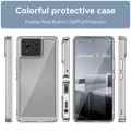 For Asus Zenfone 11 Ultra Colorful Series Acrylic Hybrid TPU Phone Case(Transparent)