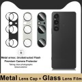 For Sony Xperia 1 V IMAK Metal Armor Premium Camera Protector Film(Black)