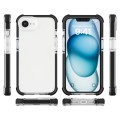 For iPhone SE 2024 Acrylic Full Coverage Shockproof Phone Case(Black + Transparent)
