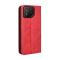 For ASUS ROG Phone 8 / 8 Pro Magnetic Buckle Retro Texture Leather Phone Case(Red)