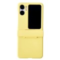 For OPPO Find N2 Flip Skin Feel PC Full Coverage Shockproof Phone Case(Yellow)
