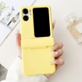 For OPPO Find N2 Flip Skin Feel PC Full Coverage Shockproof Phone Case(Yellow)