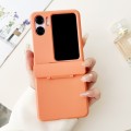 For OPPO Find N2 Flip Skin Feel PC Full Coverage Shockproof Phone Case(Orange)