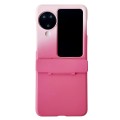 For OPPO Find N3 Flip Skin Feel PC Full Coverage Shockproof Phone Case(Pink+Red)