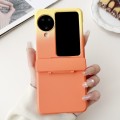 For OPPO Find N3 Flip Skin Feel PC Full Coverage Shockproof Phone Case(Orange+Yellow)