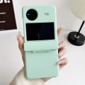For vivo X Flip Skin Feel PC Full Coverage Shockproof Phone Case(Light Green)