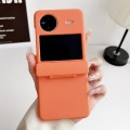 For vivo X Flip Skin Feel PC Full Coverage Shockproof Phone Case(Orange)