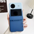 For vivo X Flip Skin Feel PC Full Coverage Shockproof Phone Case(Dark Blue+Light Blue)