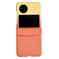 For vivo X Flip Skin Feel PC Full Coverage Shockproof Phone Case(Orange+Yellow)