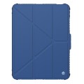 For iPad Pro 11 2024 NILLKIN Bumper Pro Multi-angle Folding Style Tablet Leather Case(Blue)