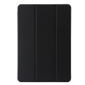 For Xiaomi Pad 6S Pro 3-fold Clear Acrylic Leather Tablet Case with Pen Slot(Black)