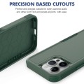 For iPhone 15 Pro Max 2 in 1 PC + TPU Phone Case(Dark Green)