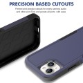 For iPhone 15 Plus 2 in 1 PC + TPU Phone Case(Dark Blue)