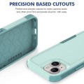 For iPhone 15 2 in 1 PC + TPU Phone Case(Light Green)