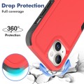 For iPhone 15 2 in 1 PC + TPU Phone Case(Red)