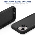 For iPhone 15 2 in 1 PC + TPU Phone Case(Black)