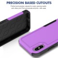 For iPhone X / XS 2 in 1 PC + TPU Phone Case(Purple)