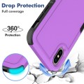 For iPhone X / XS 2 in 1 PC + TPU Phone Case(Purple)