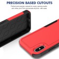 For iPhone X / XS 2 in 1 PC + TPU Phone Case(Red)