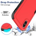 For iPhone X / XS 2 in 1 PC + TPU Phone Case(Red)