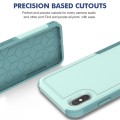 For iPhone XS Max 2 in 1 PC + TPU Phone Case(Light Green)