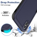 For iPhone XS Max 2 in 1 PC + TPU Phone Case(Dark Blue)