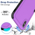 For iPhone XS Max 2 in 1 PC + TPU Phone Case(Purple)