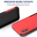 For iPhone XS Max 2 in 1 PC + TPU Phone Case(Red)