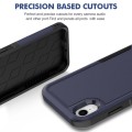 For iPhone XR 2 in 1 PC + TPU Phone Case(Dark Blue)
