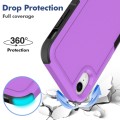 For iPhone XR 2 in 1 PC + TPU Phone Case(Purple)