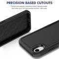 For iPhone XR 2 in 1 PC + TPU Phone Case(Black)