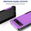 For Google Pixel 6a 2 in 1 PC + TPU Phone Case(Purple)