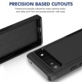For Google Pixel 6a 2 in 1 PC + TPU Phone Case(Black)
