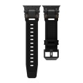 For Apple Watch SE 2023 44mm Explorer TPU Watch Band(Black Black)