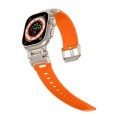 For Apple Watch SE 2023 44mm Explorer TPU Watch Band(Titanium Orange)