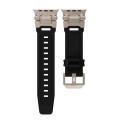 For Apple Watch SE 2023 44mm Explorer TPU Watch Band(Titanium Black)