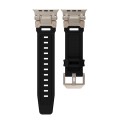 For Apple Watch Ultra 2 49mm Explorer TPU Watch Band(Titanium Black)