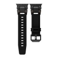 For Apple Watch Series 9 45mm Explorer TPU Watch Band(Black Black)