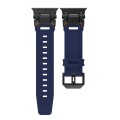 For Apple Watch Series 7 45mm Explorer TPU Watch Band(Black Blue)