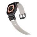 For Apple Watch SE 44mm Explorer TPU Watch Band(Black Starlight)