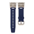 For Apple Watch SE 44mm Explorer TPU Watch Band(Titanium Blue)
