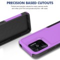 ForXiaomi Redmi 10C 2 in 1 PC + TPU Phone Case(Purple)