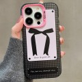 For iPhone 14 Sweet Cool Bow PC Phone Case(Bow Tie)